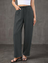 LOMON Womens Barrel Pants Curvy Wear to Work Trousers Inseam 27.6″/29.5″