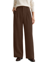 LOMON Women's Wide Leg Dress Pants High Waist Work Slacks with Pockets