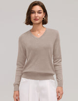 LOMON Sweaters for Women Wool Blend Long Sleeve Sweater Tops Fall Clothes