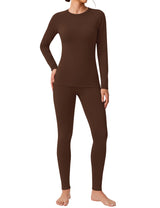 LOMON Womens Thermal Underwear Winter Fleece Lined 2 Piece Sets Base Layer
