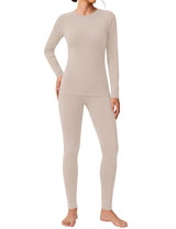 LOMON Womens Thermal Underwear Winter Fleece Lined 2 Piece Sets Base Layer