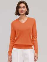 LOMON Sweaters for Women Wool Blend Long Sleeve Sweater Tops Fall Clothes