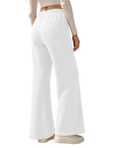 LOMON Wide Leg Sweatpants Women Fleece Fall Spring Sweat Pants