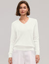LOMON Sweaters for Women Wool Blend Long Sleeve Sweater Tops Fall Clothes