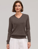 LOMON Sweaters for Women Wool Blend Long Sleeve Sweater Tops Fall Clothes
