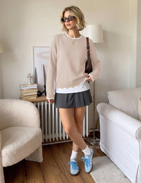 Light Khaki-white