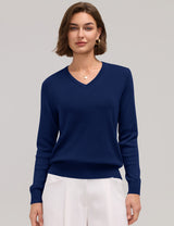 LOMON Sweaters for Women Wool Blend Long Sleeve Sweater Tops Fall Clothes