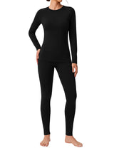 LOMON Womens Thermal Underwear Winter Fleece Lined 2 Piece Sets Base Layer