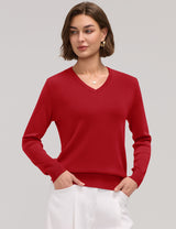 LOMON Sweaters for Women Wool Blend Long Sleeve Sweater Tops Fall Clothes