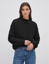 Lomom Womens Cotton Sweater Long Sleeve Mock Neck Fall Winter Tops