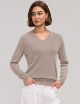 LOMON Sweaters for Women Wool Blend Long Sleeve Sweater Tops Fall Clothes