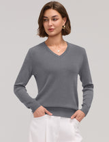 LOMON Sweaters for Women Wool Blend Long Sleeve Sweater Tops Fall Clothes
