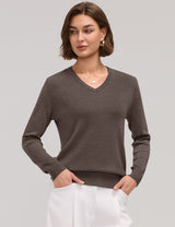 LOMON Sweaters for Women Wool Blend Long Sleeve Sweater Tops Fall Clothes
