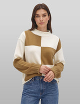 Lomom Womens Cotton Sweater Long Sleeve Mock Neck Fall Winter Tops