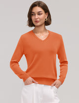 LOMON Sweaters for Women Wool Blend Long Sleeve Sweater Tops Fall Clothes