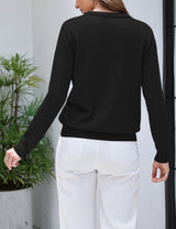 LOMON Women's Sweaters 2026 Fall Long Sleeve Lightweight Pullover Tops