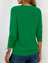 LOMON Sweaters for Women Wool Blend Long Sleeve Sweater Tops Fall Clothes