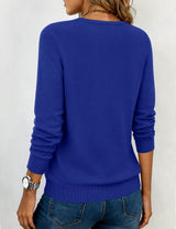 LOMON Sweaters for Women Wool Blend Long Sleeve Sweater Tops Fall Clothes