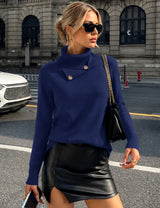 LOMON Sweaters for Women 2026 Fall Winter Turtleneck Sweater