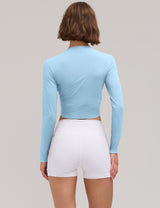 LOMON Womens Ballet Wrap Tops Self Tie V Neck Pilates Workout Tops