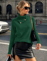 LOMON Sweaters for Women 2026 Fall Winter Turtleneck Sweater