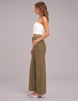 LOMON Women's Corduroy Pants, Low Rise Straight Leg Casual Work Pants