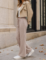 LOMON Wide Leg Sweatpants Women Fleece Fall Spring Sweat Pants