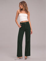 LOMON Women's Corduroy Pants, Low Rise Straight Leg Casual Work Pants