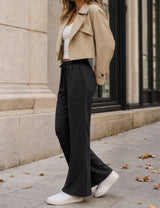 LOMON Wide Leg Sweatpants Women Fleece Fall Spring Sweat Pants