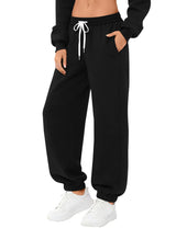 LOMON Sweatpants Women Fleece Joggers Wide Leg Sweat Pants Baggy Gym Sweatpant Winter Spring Drawstring Clothes with Pockets