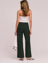 LOMON Women's Corduroy Pants, Low Rise Straight Leg Casual Work Pants