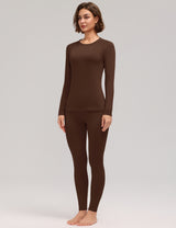 LOMON Womens Thermal Underwear Winter Fleece Lined 2 Piece Sets Base Layer