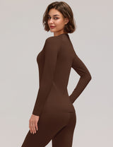 LOMON Womens Thermal Underwear Winter Fleece Lined 2 Piece Sets Base Layer