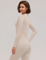 LOMON Womens Thermal Underwear Winter Fleece Lined 2 Piece Sets Base Layer