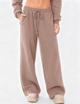 LOMON Women's Sweatpants Wide Leg Fleece Lined Sweat Pants Spring Winter Clothes 2026 Baggy Drawstring Joggers with Pockets