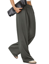 LOMON Womens Wide Leg Pants Travel Casual Lounge High Waist Flowy Palazzo Pants with Pocket Loose Spring Summer Clothing