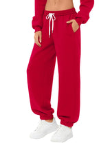 LOMON Sweatpants Women Fleece Joggers Wide Leg Sweat Pants Baggy Gym Sweatpant Winter Spring Drawstring Clothes with Pockets