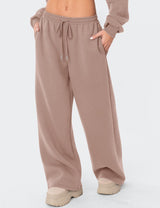 LOMON Women's Sweatpants Wide Leg Fleece Lined Sweat Pants Spring Winter Clothes 2026 Baggy Drawstring Joggers with Pockets