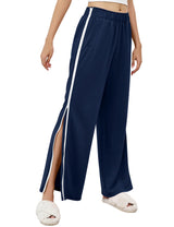 LOMON Womens Tear Away Pants Sides Full Open Sweatpants Double Slider Zip Off Post Surgery Pant with Pockets