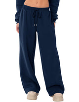 LOMON Women's Sweatpants Wide Leg Fleece Lined Sweat Pants Spring Winter Clothes 2026 Baggy Drawstring Joggers with Pockets