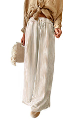 LOMON Striped Gingham Pants Women 2026 Spring Summer Pajamas Wide Leg Pj Lounge Boxer Bottoms Y2k Trousers with Pocket