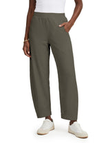 LOMON Wide Leg Barrel Pants for Women 27" Work Dress Casual Golf Loose Fit Crop Ankle Palazzo Slacks with Pockets Spring 2026