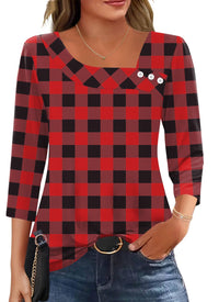 1-z-red Black Plaid
