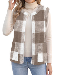 Khaki White Plaid