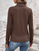 LOMON Sweaters for Women 2026 Fall Winter Turtleneck Sweater