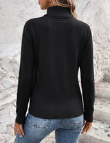 LOMON Sweaters for Women 2026 Fall Winter Turtleneck Sweater