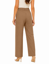 LOMON Women's Wide Leg Dress Pants High Waist Work Slacks with Pockets