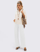 LOMON Wide Leg Sweatpants Women Fleece Fall Spring Sweat Pants
