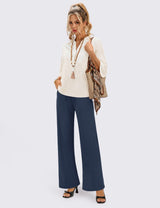 LOMON Wide Leg Sweatpants Women Fleece Fall Spring Sweat Pants