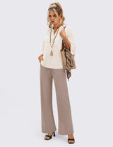 LOMON Wide Leg Sweatpants Women Fleece Fall Spring Sweat Pants